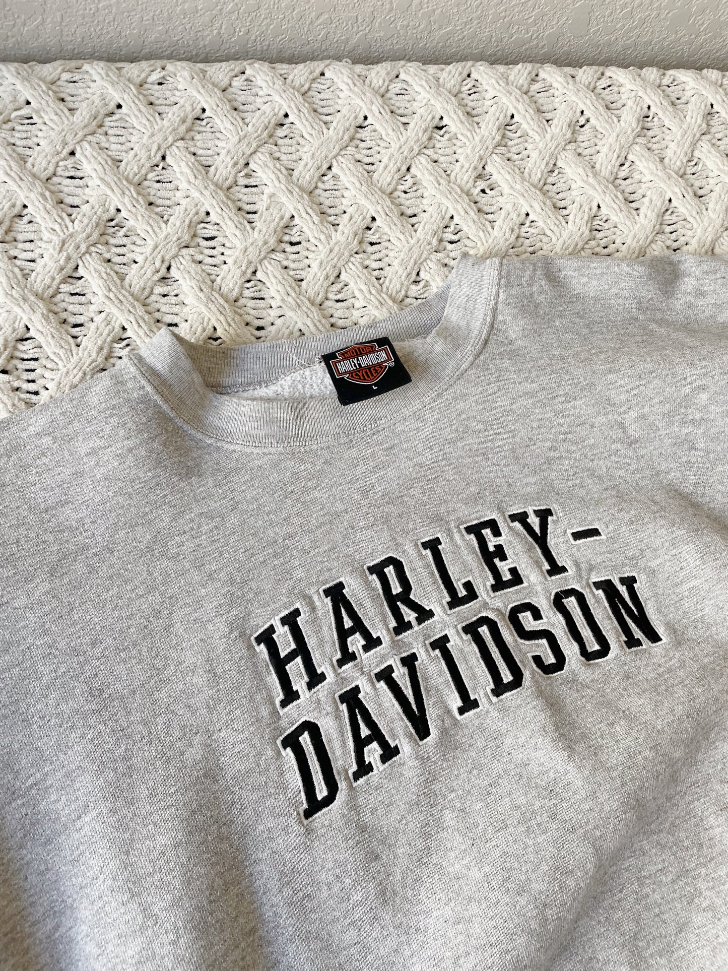 Harley Embroidered Crew (L)