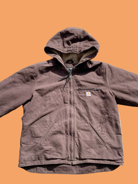 Carhartt Hooded Sherpa Lined Jacket (Women's XL)