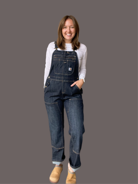 Carhartt Denim Double Knee Overalls (Women's S)