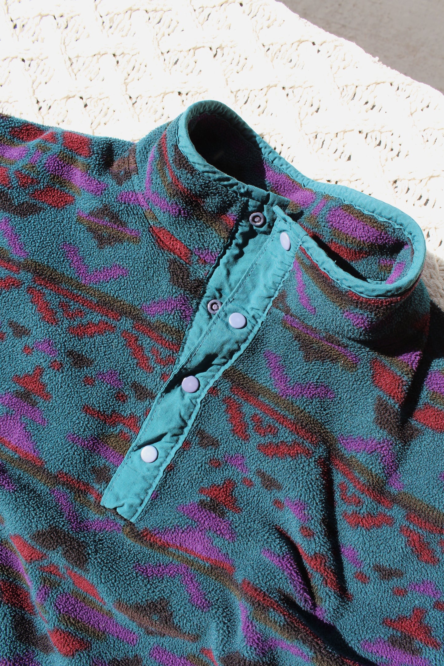 Vintage Eddie Bauer Patterned Fleece (L)