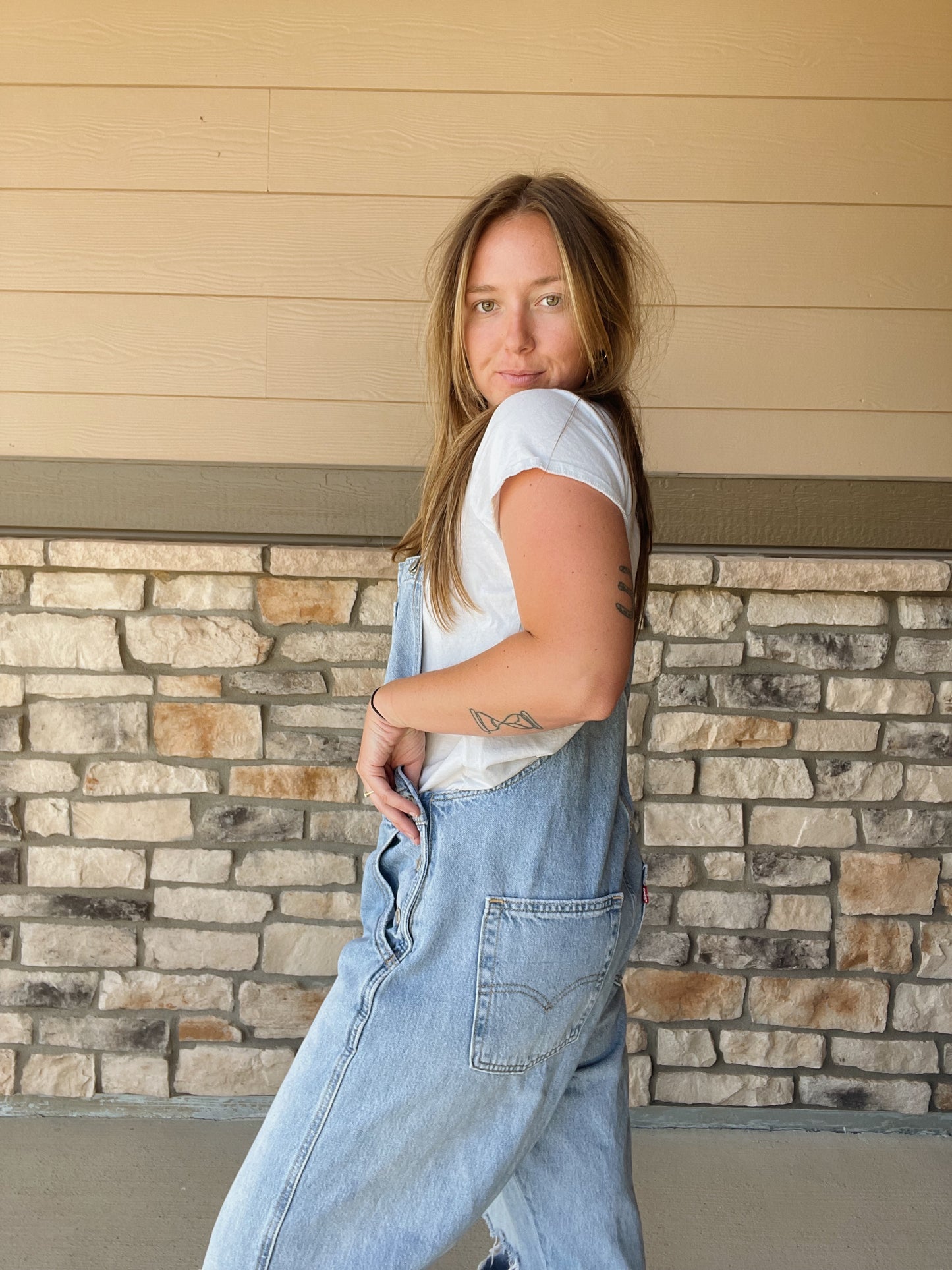 Levi's Denim Overalls (L)