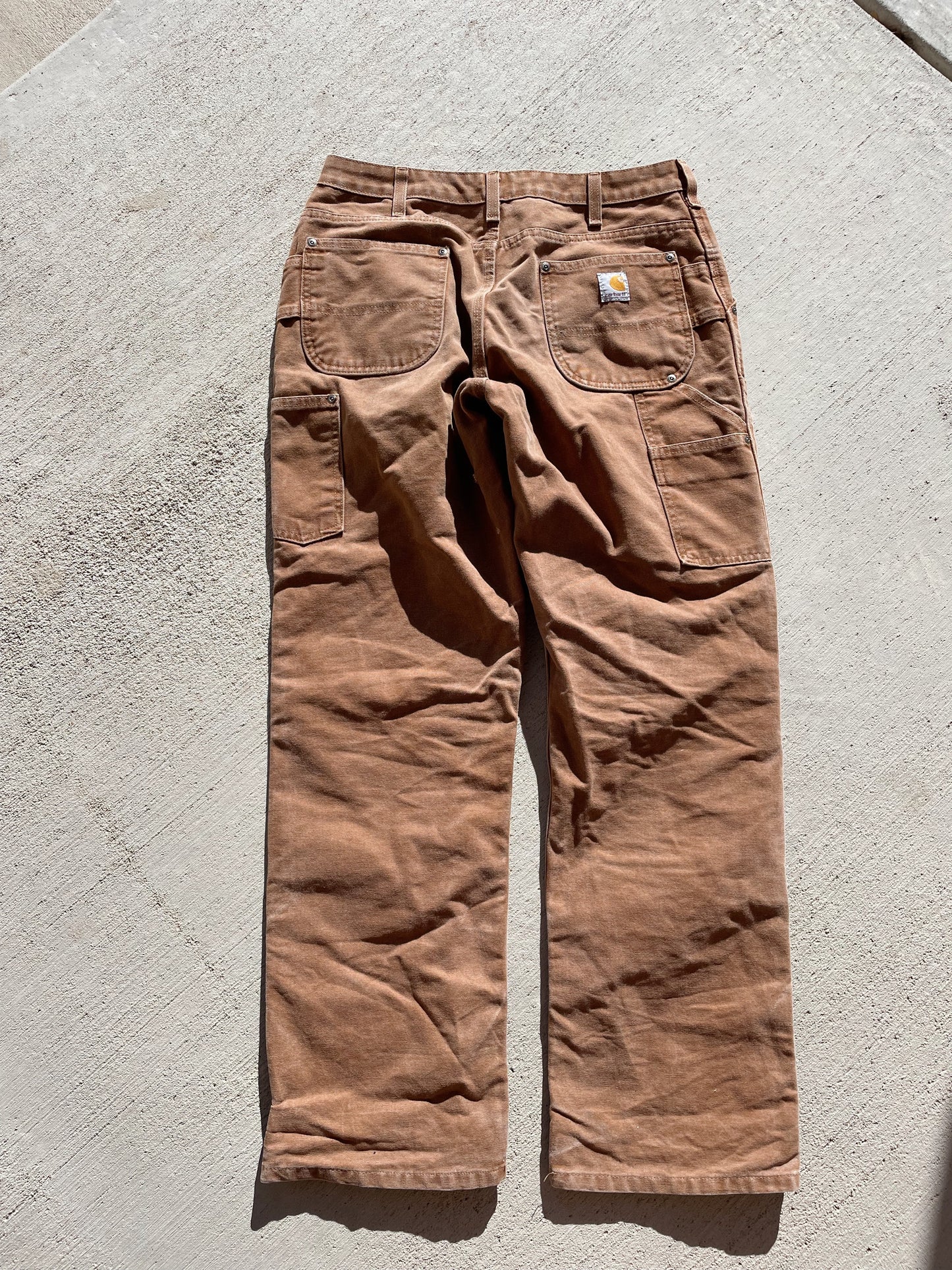 Carhartt Brown Double Knee Canvas Pants (30)