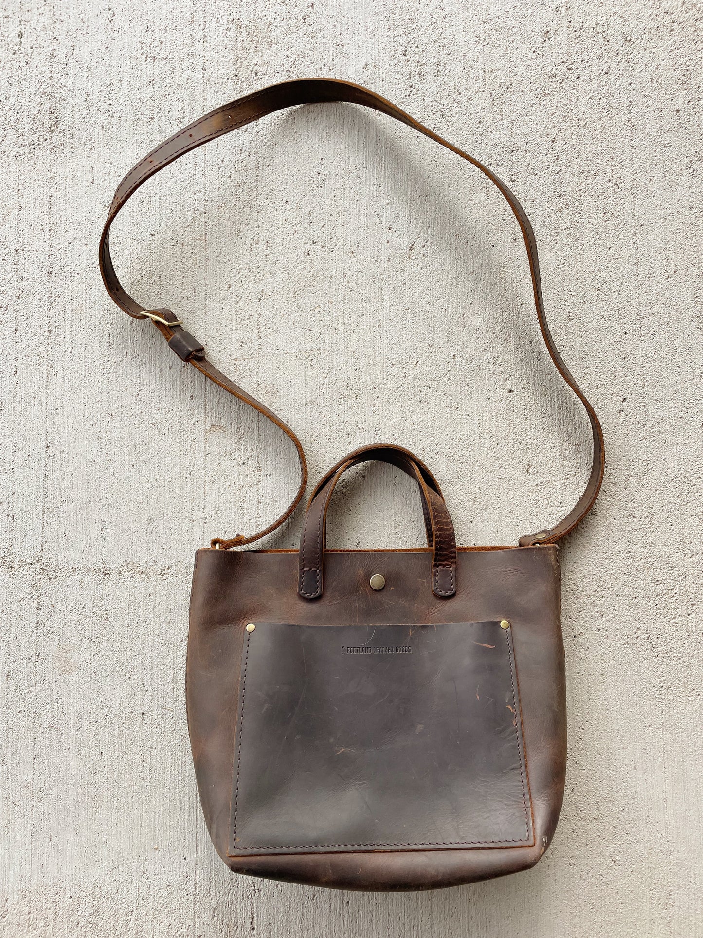 Portland Leather Cross Body Leather Tote