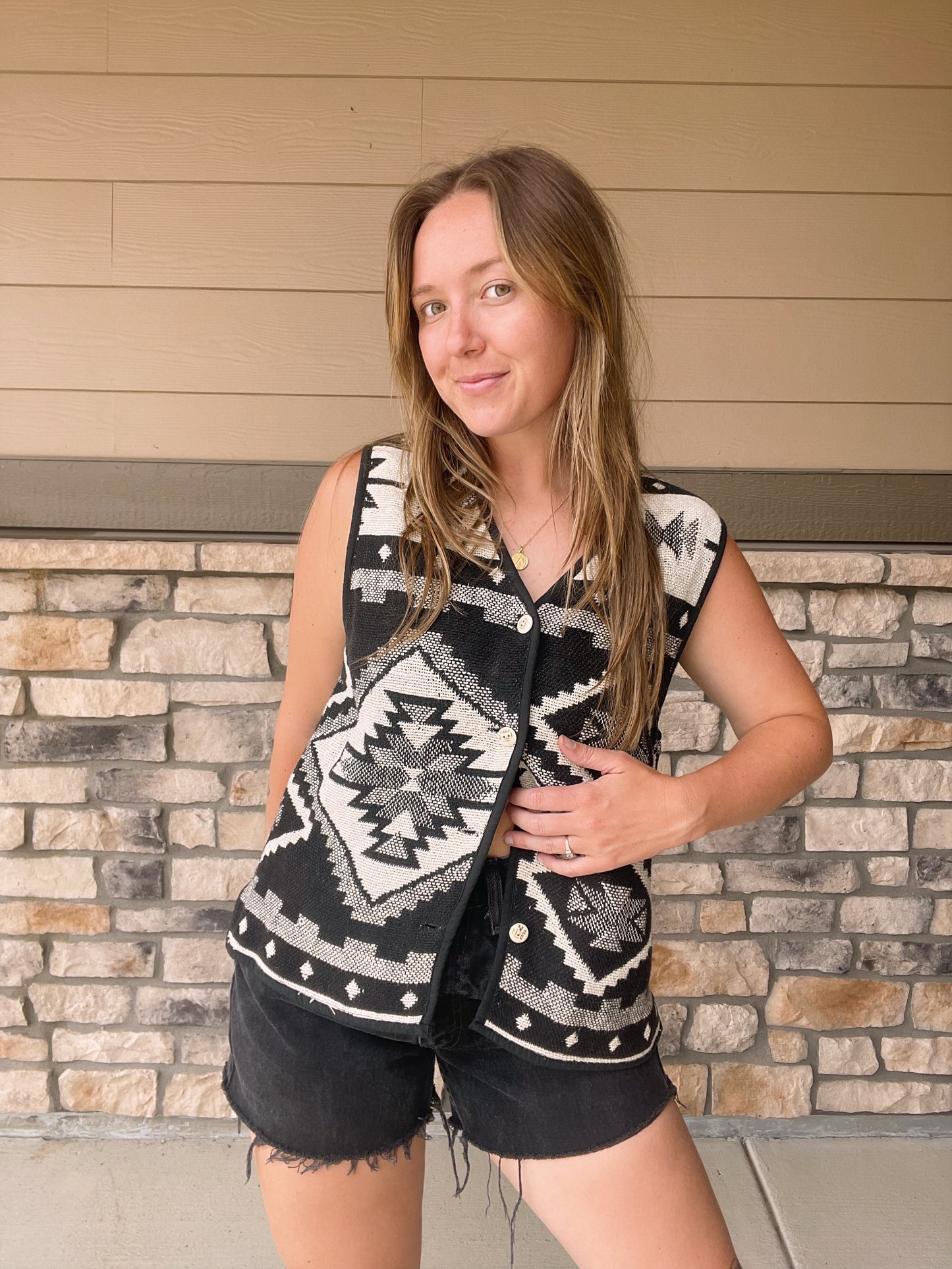 Vintage Aztec Vest (M/L)