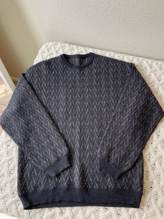 Vintage Navy Sweater (XL)