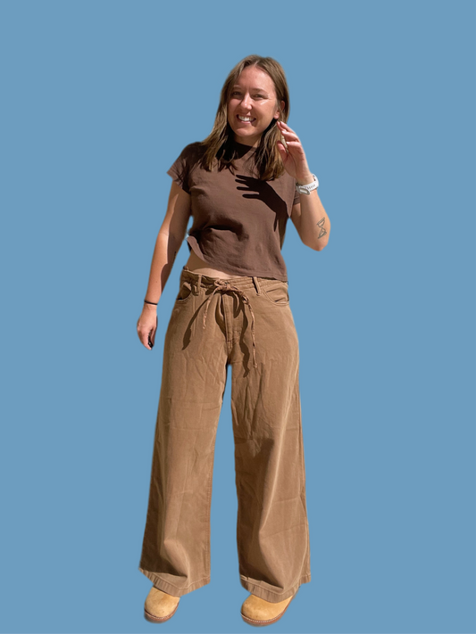 AE Brown Wide Leg Pants (Women’s 12)
