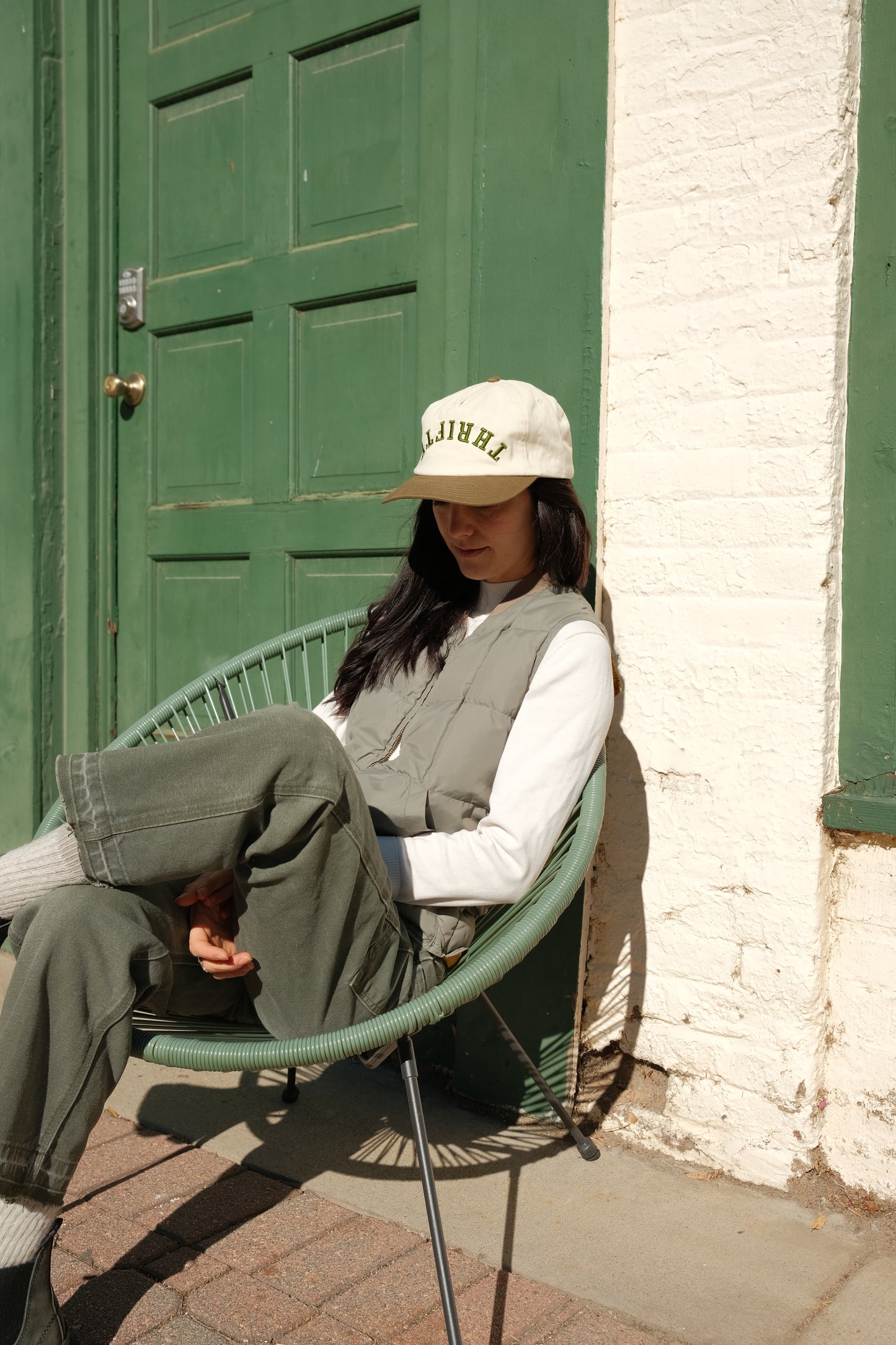 Thrifty Spellout Hat - cactus