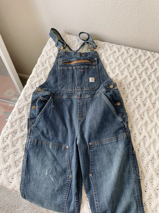 Carhartt Denim Double Knee Overalls (Women's S)