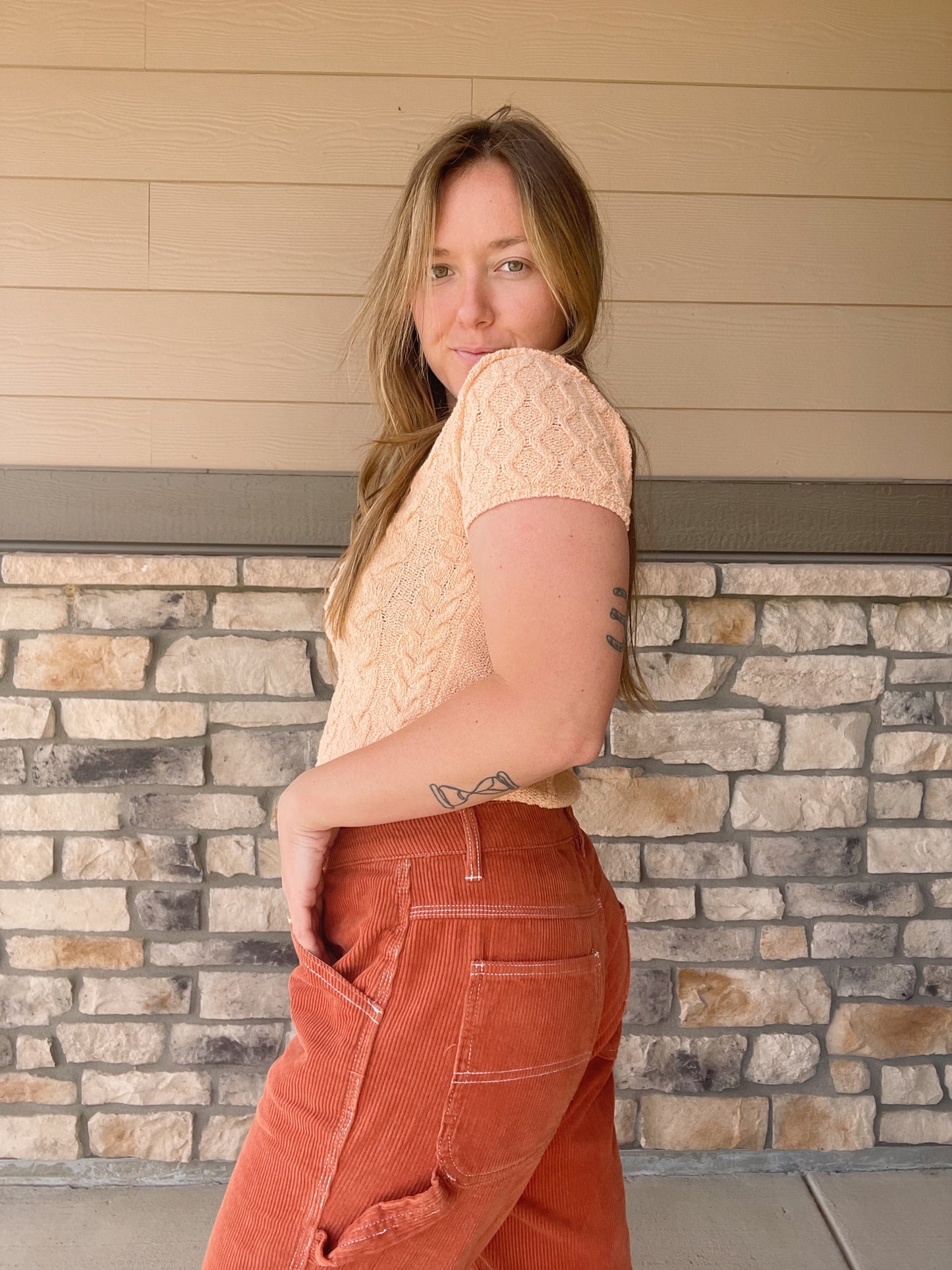 Burnt Orange Corduroy Pants (31)