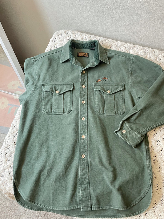 Vintage Eddie Bauer Ducks Button Down (L/XL)