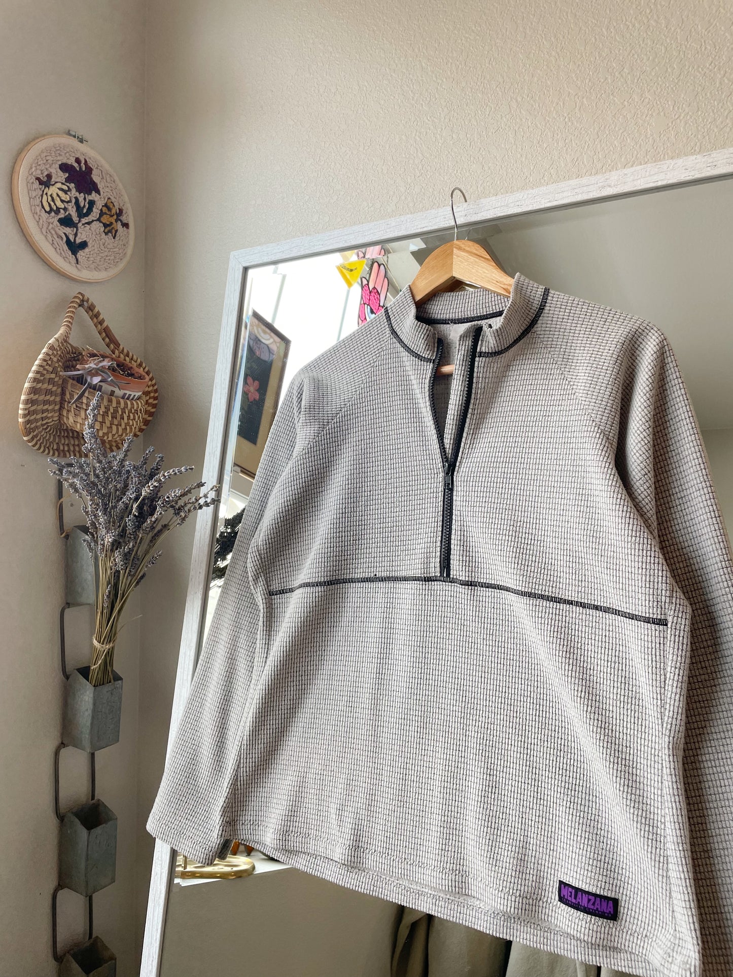 Melanzana Microgrid 1/2 Zip Fleece (Women's M)