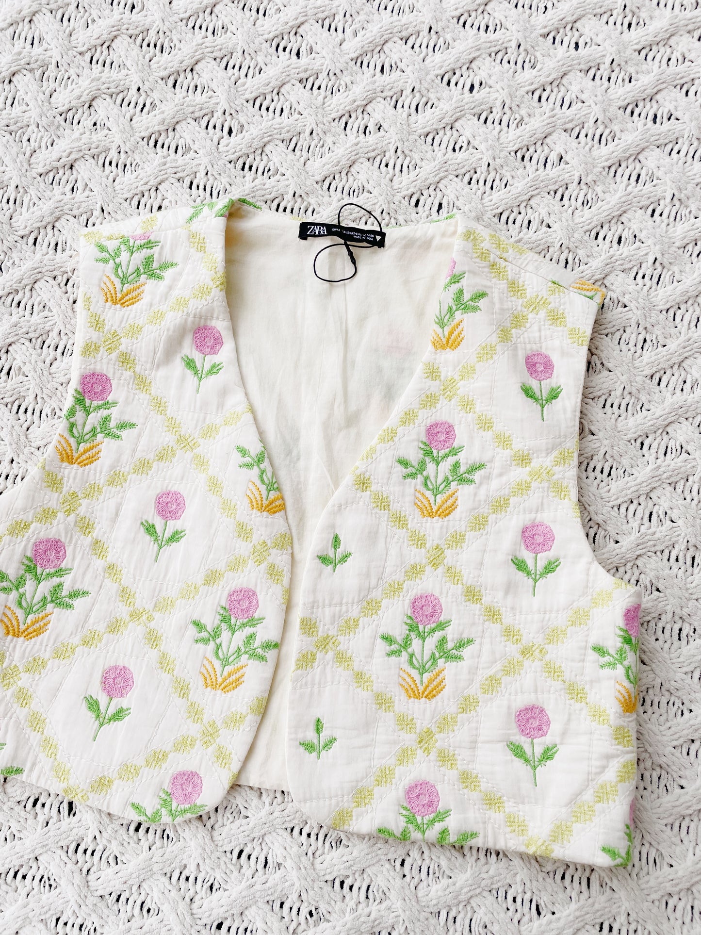 Zara Embroidered Vest - NEW (XS)