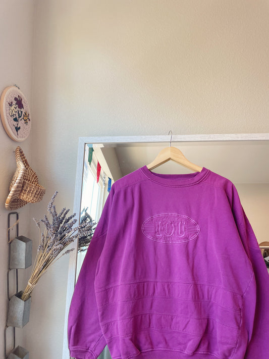 Vintage Purple Crew (L)