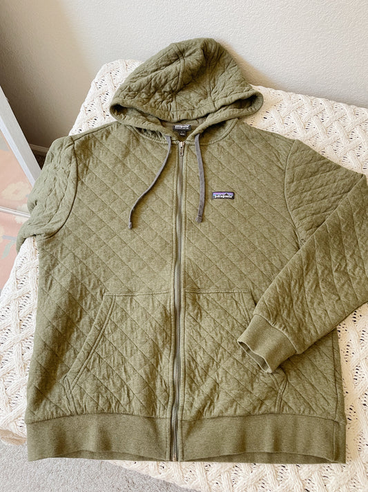 Patagonia Quilted Zip Up Hoodie (L)