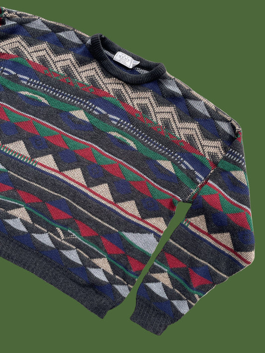 Vintage Sears Patterned Sweater (XL)