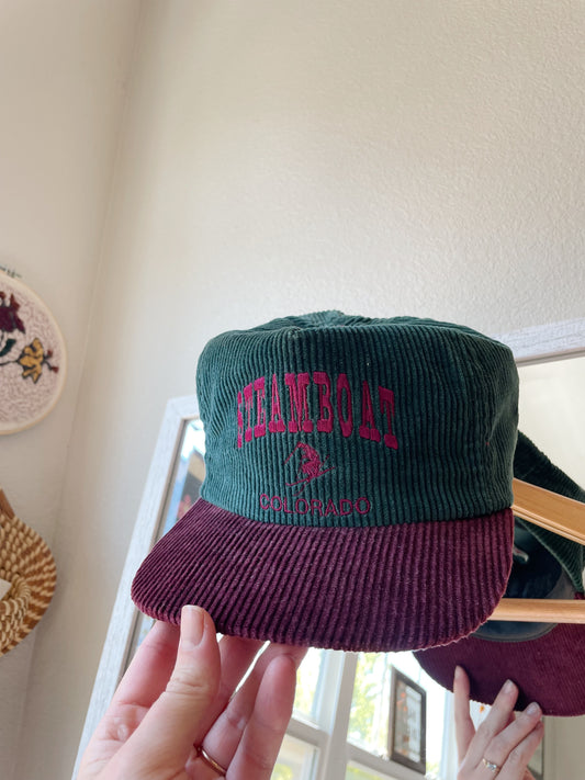 Vintage Steamboat CO Corduroy Hat
