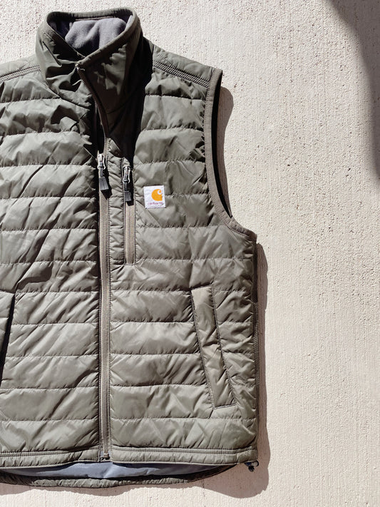 Carhartt Dark Green Puffer Vest (Men's S)