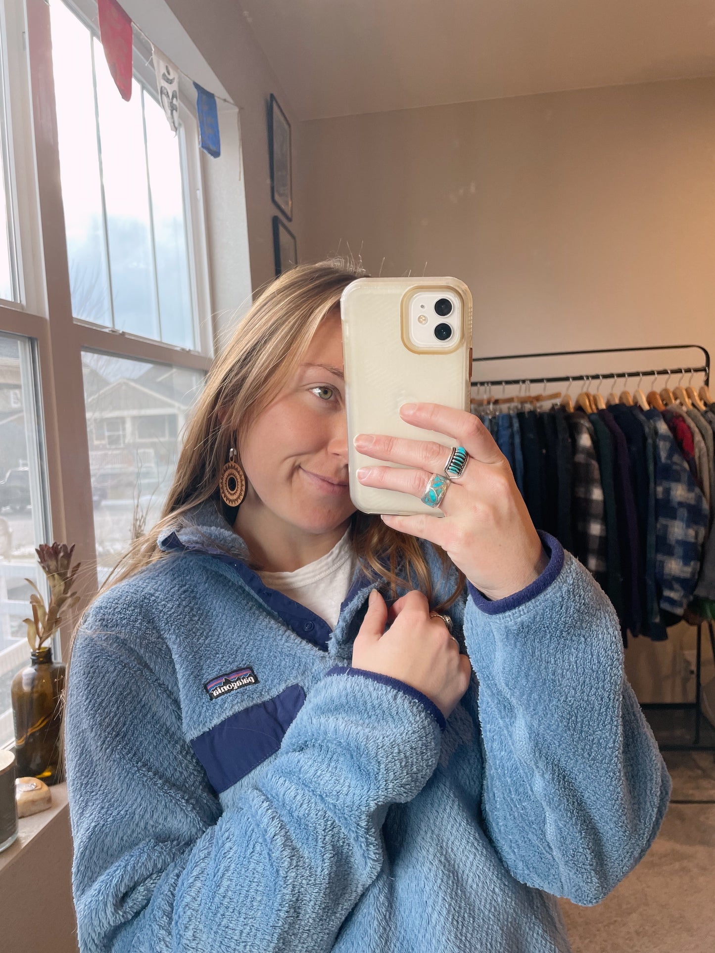 Patagonia Blue Retool Snap Fleece (Women's S)