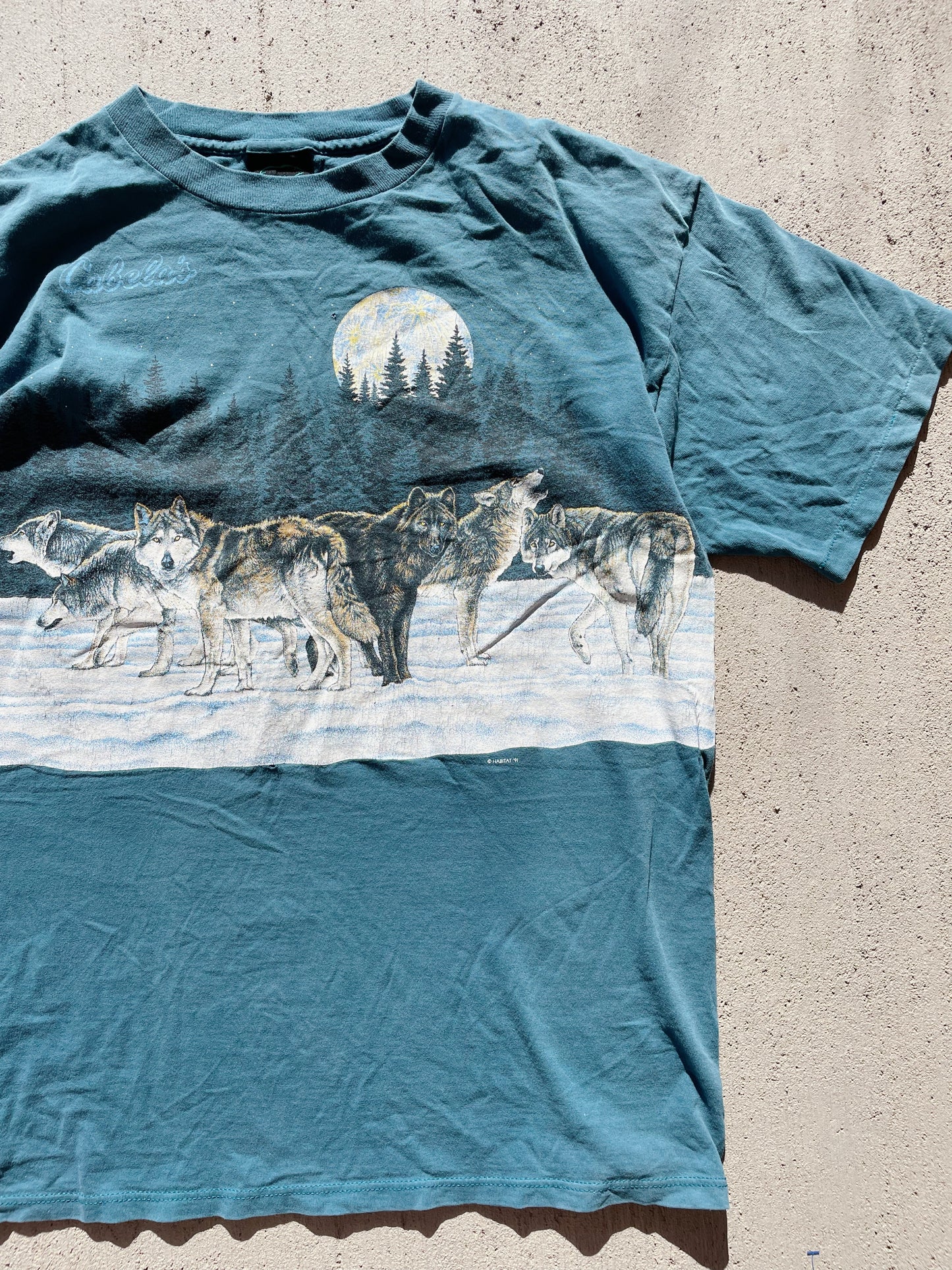 Vintage Habitat 1991 Wolves Tee (XL)