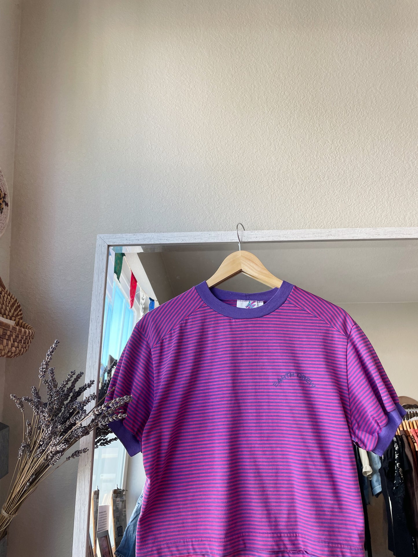 Vintage 'Earth Crew' Striped Tee (M)