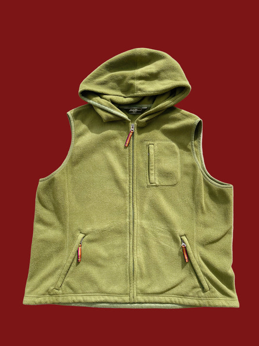Vintage Eddie Bauer Fleece Hooded Vest (Women's XL/XXL)