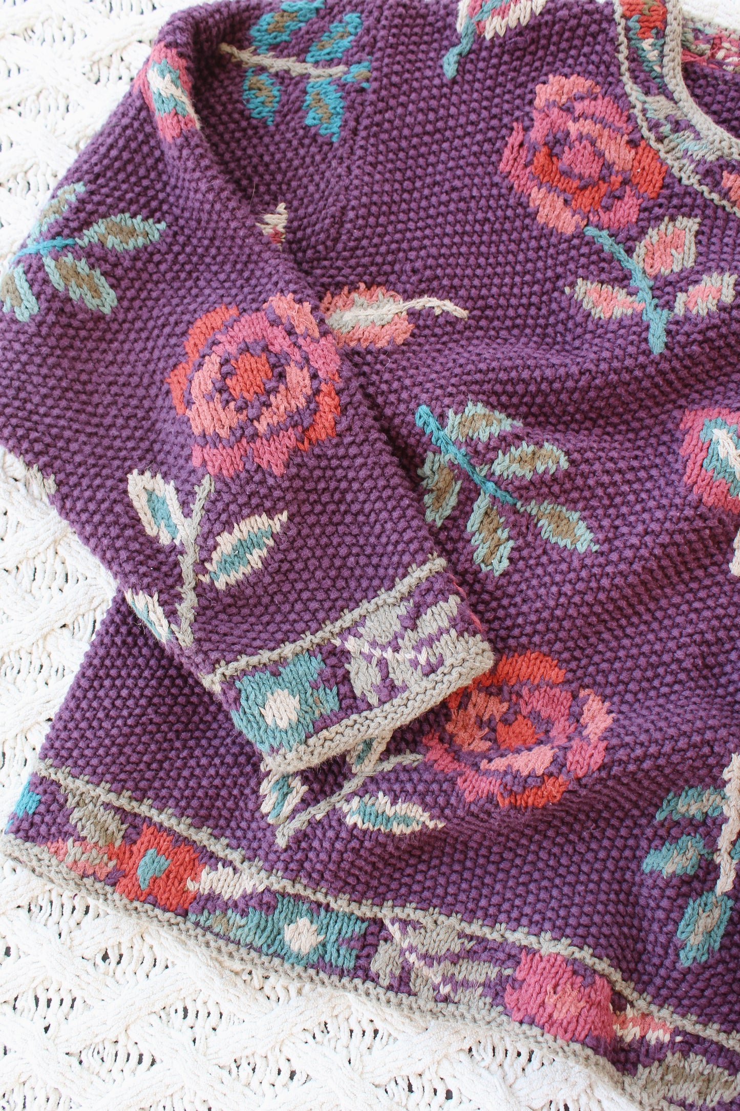 Vintage Nomadic Traders Rose Sweater (M)