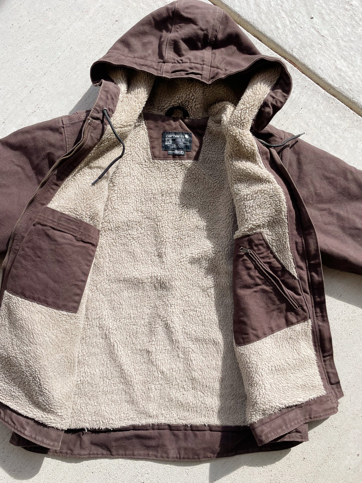 Carhartt Hooded Sherpa Lined Jacket (Women's XL)