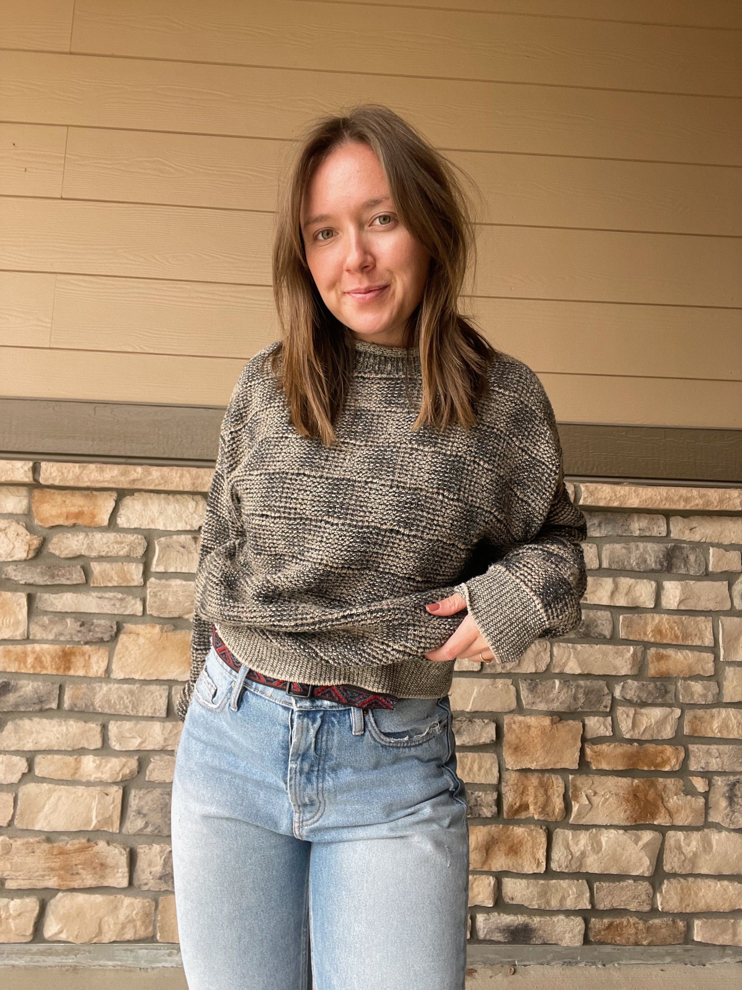 Vintage Alfani Wool Blend Roll Neck Sweater (M)