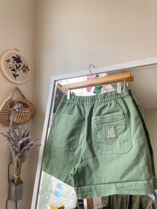 Topo Designs Canvas Shorts (Women's M)