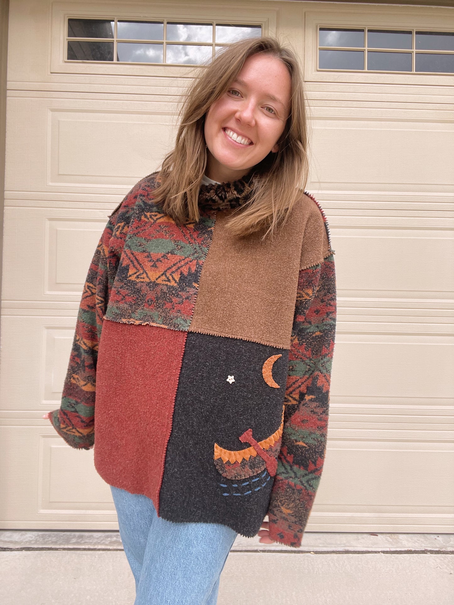 Vintage Tasha Polizzi Canoe Pullover (L/XL)