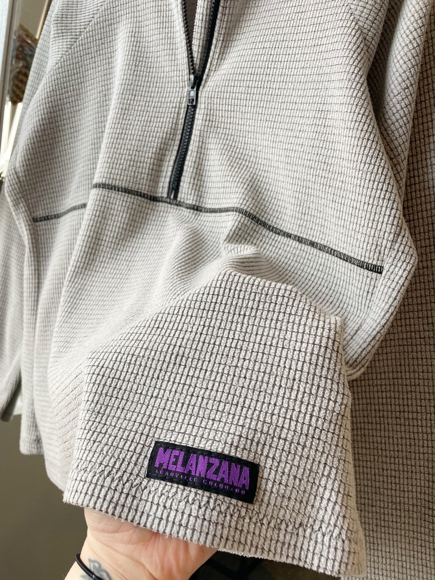 Melanzana Microgrid 1/2 Zip Fleece (Women's M)