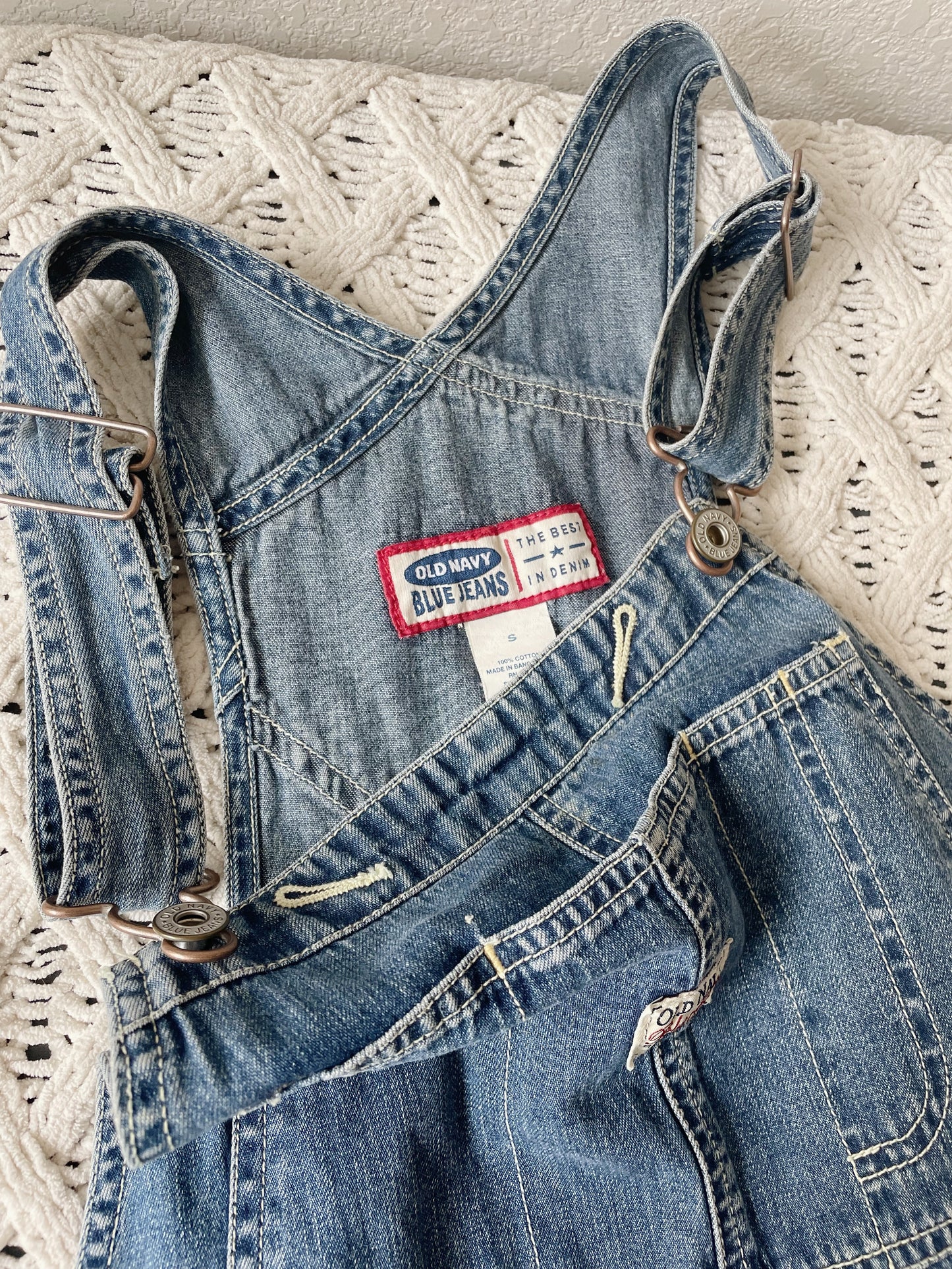 Vintage Denim Carpenter Shortalls (S)