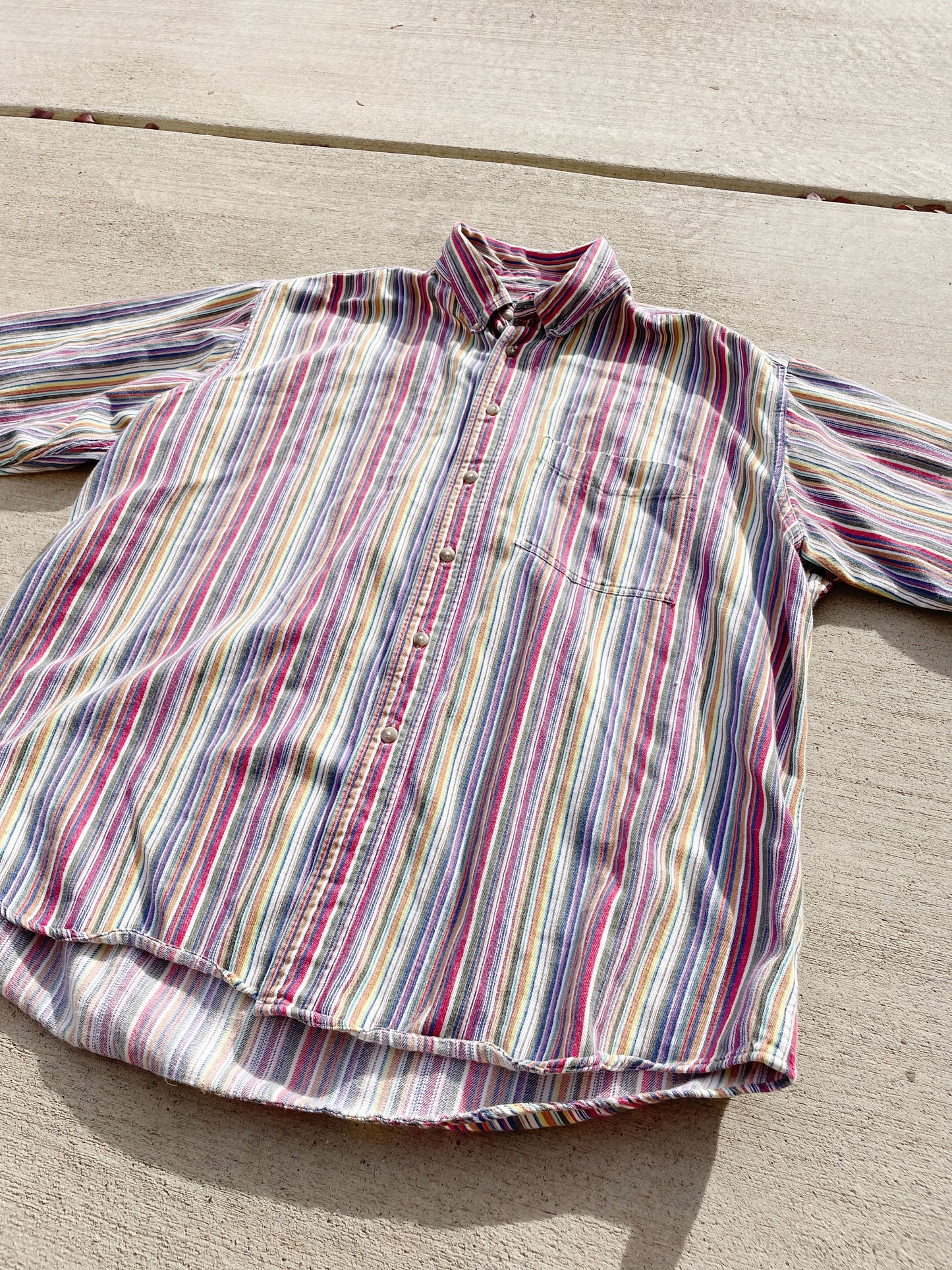 Vintage Cambridge Striped Shirt (XL)