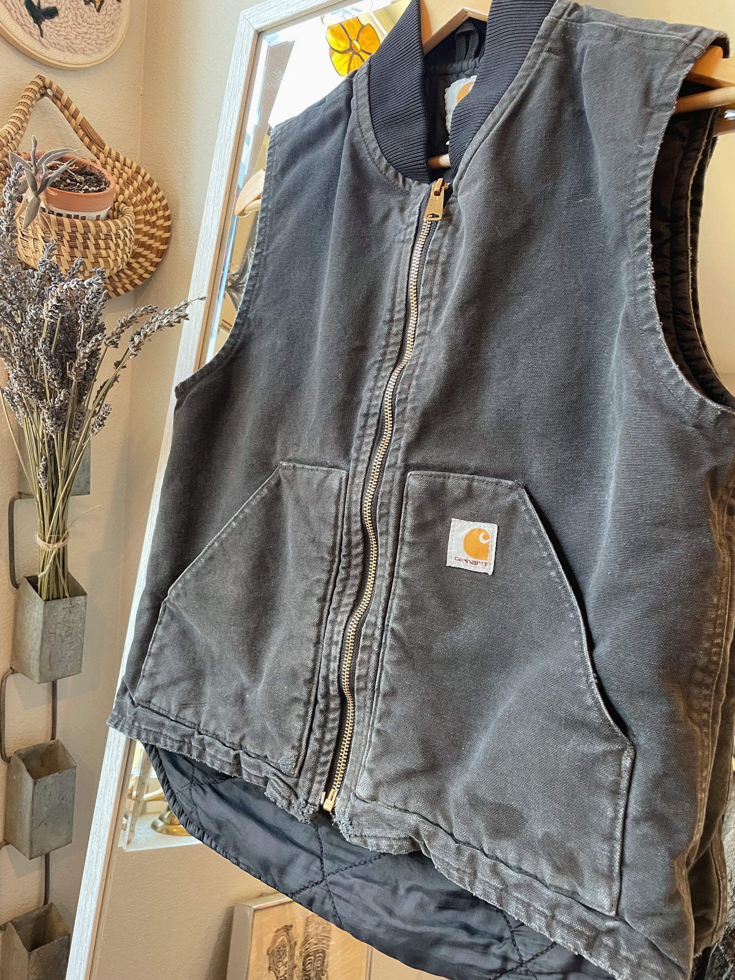 Carhartt Black Canvas Vest (Women's S)