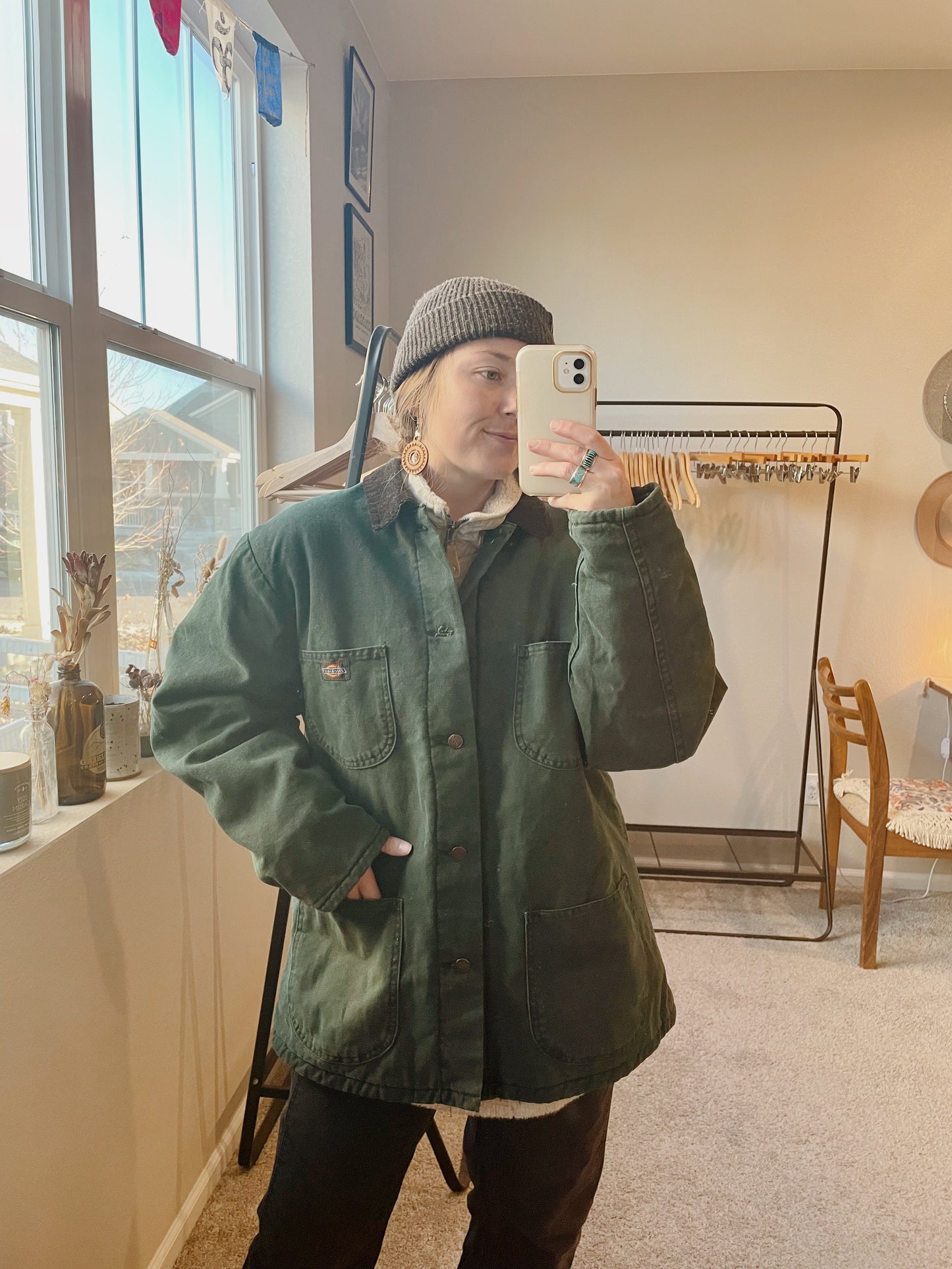 Vintage Dickies Blanket Lined Canvas Jacket (L)