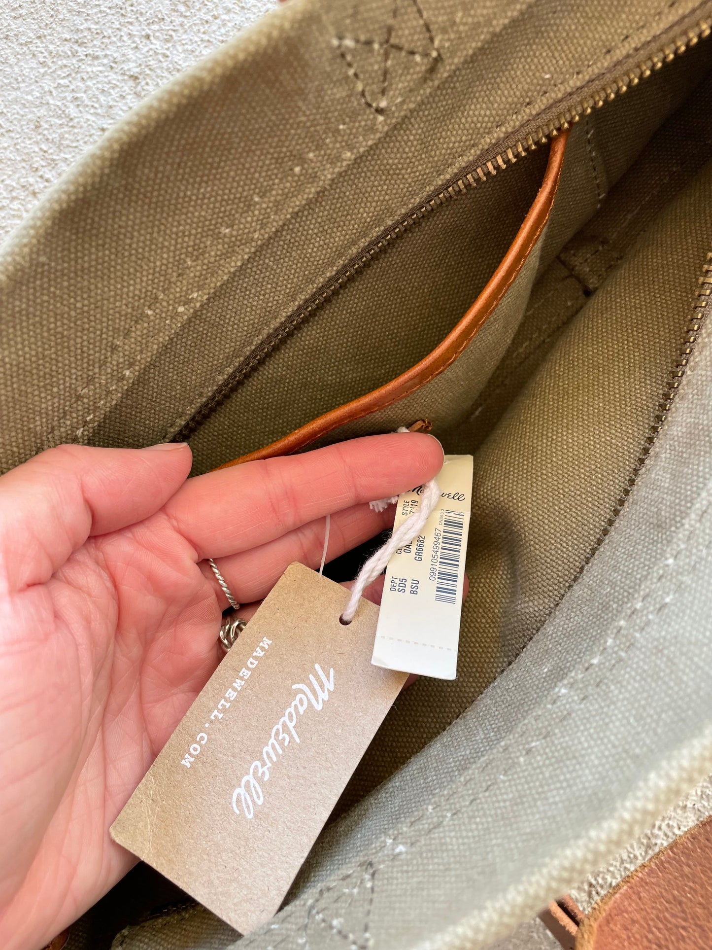 Madewell Canvas Crossbody Tote - NEW!