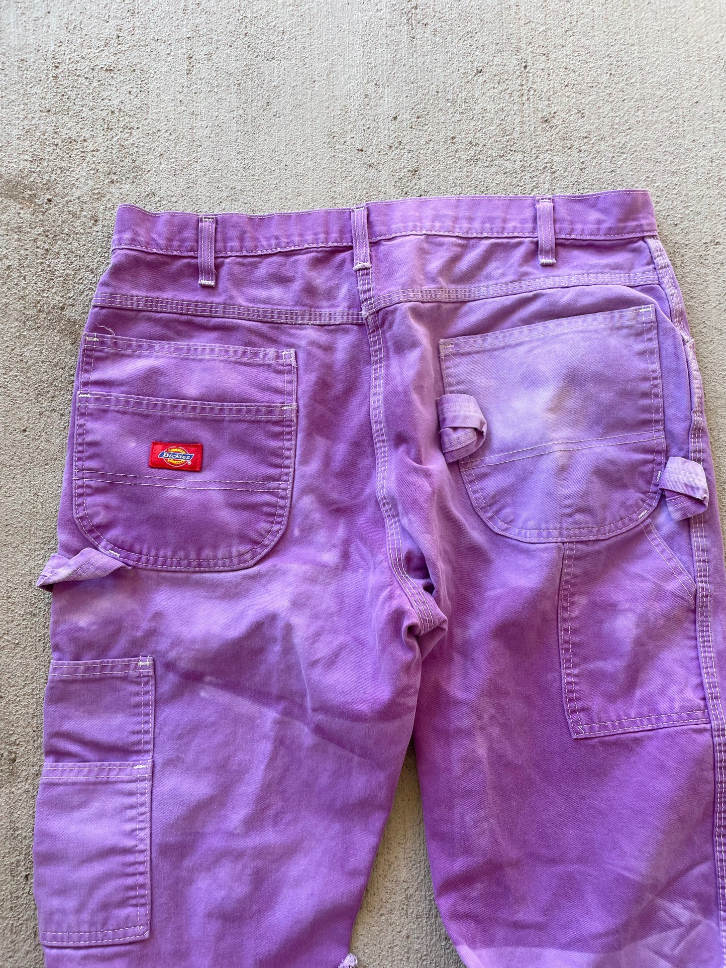 Dickies Tie Dye Purple Carpenter Pants (34)