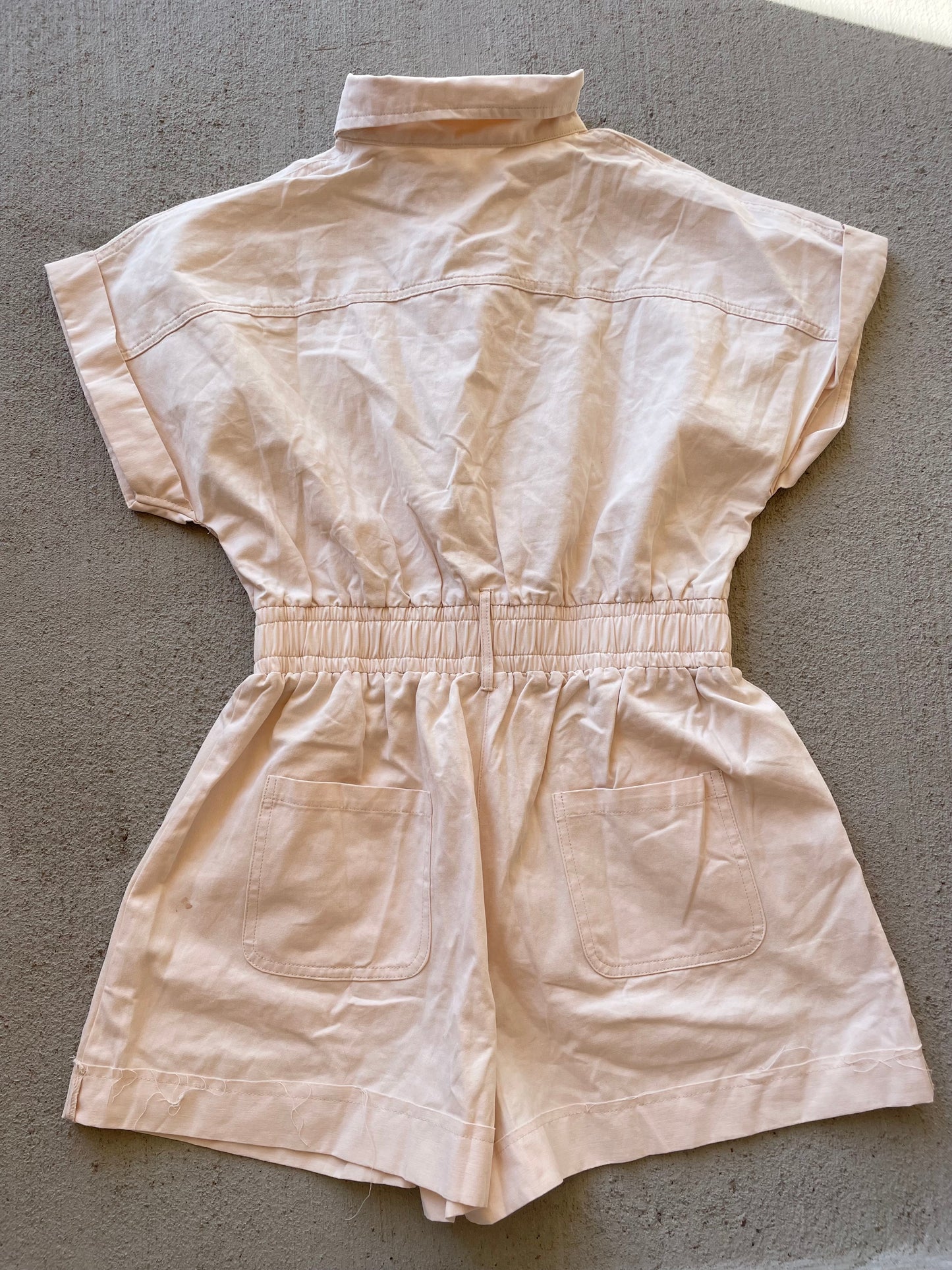 Cream Snap Romper - NEW (S)