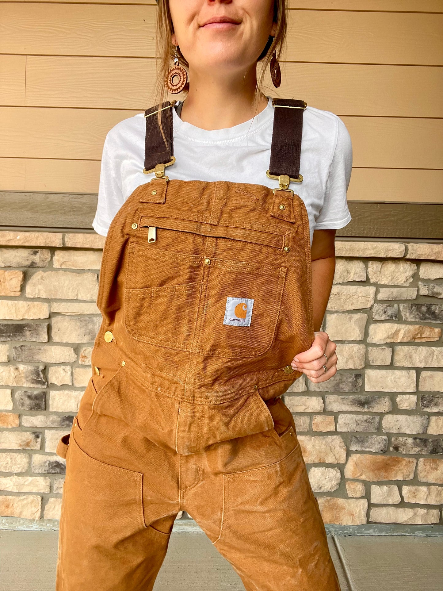 Carhartt Canvas Double Knee Overalls (M/L)