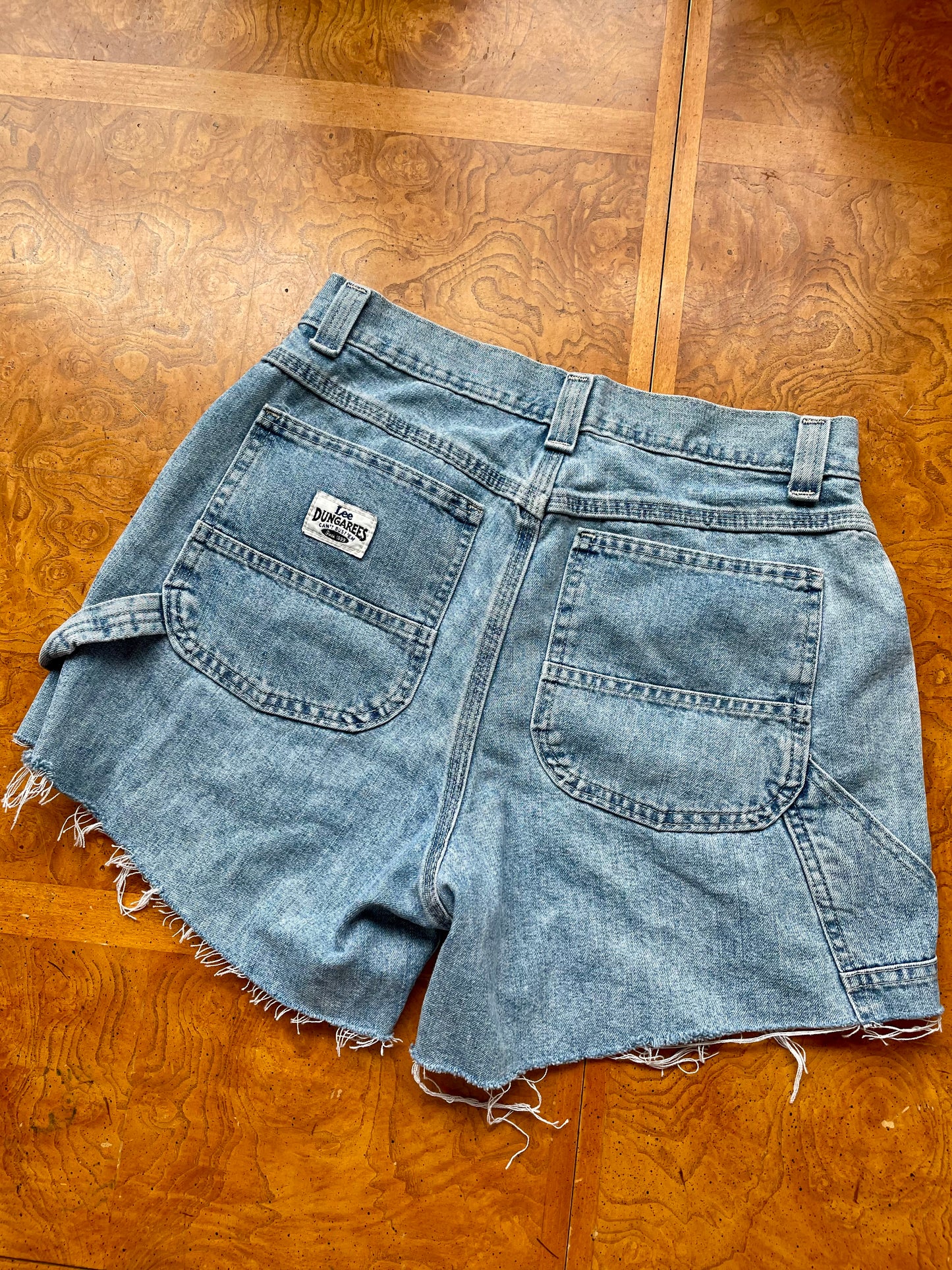 Vintage Lee Dungaree Cut Off Shorts (27)