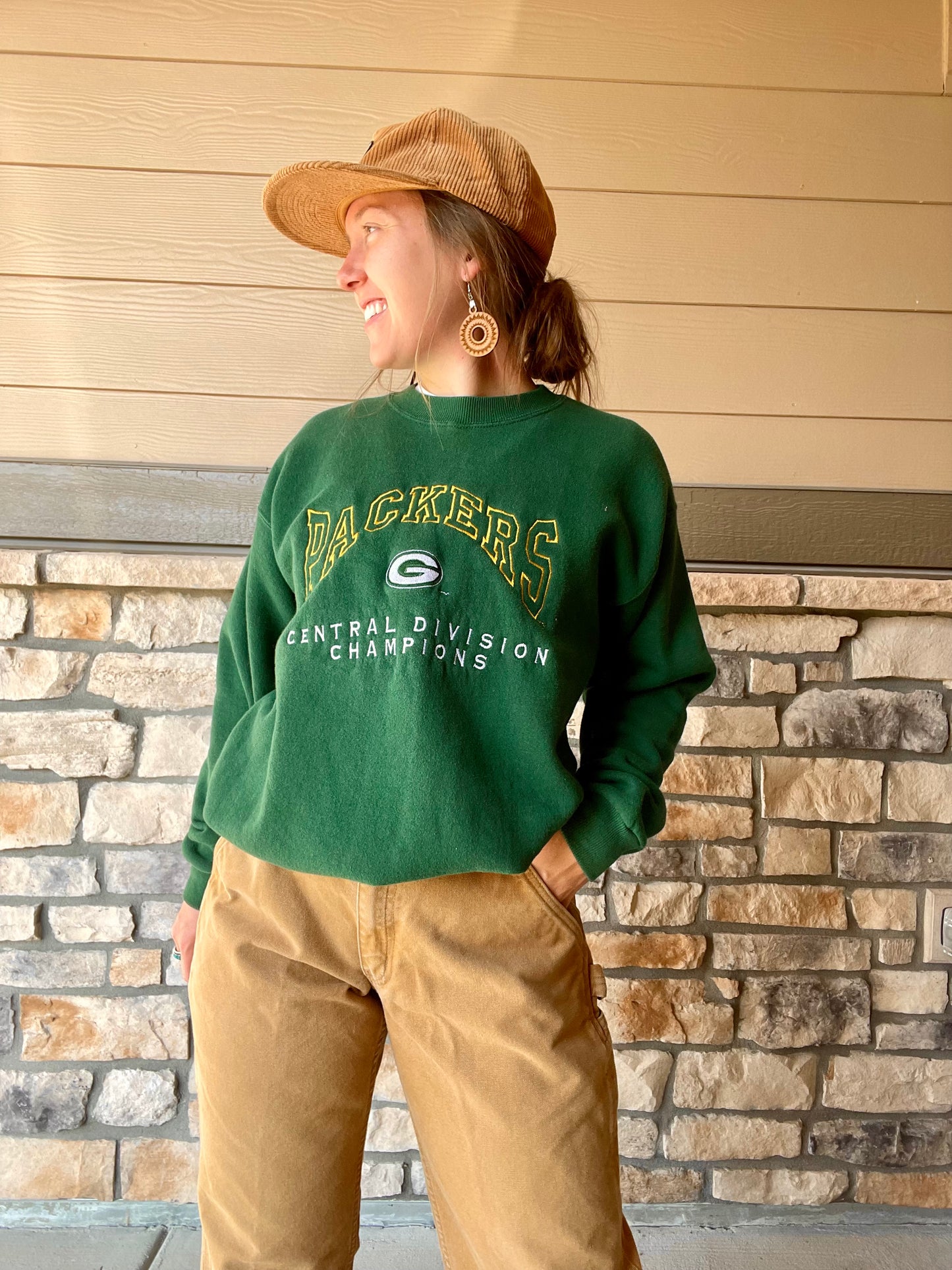 Vintage Packers Embroidered Crewneck (M)