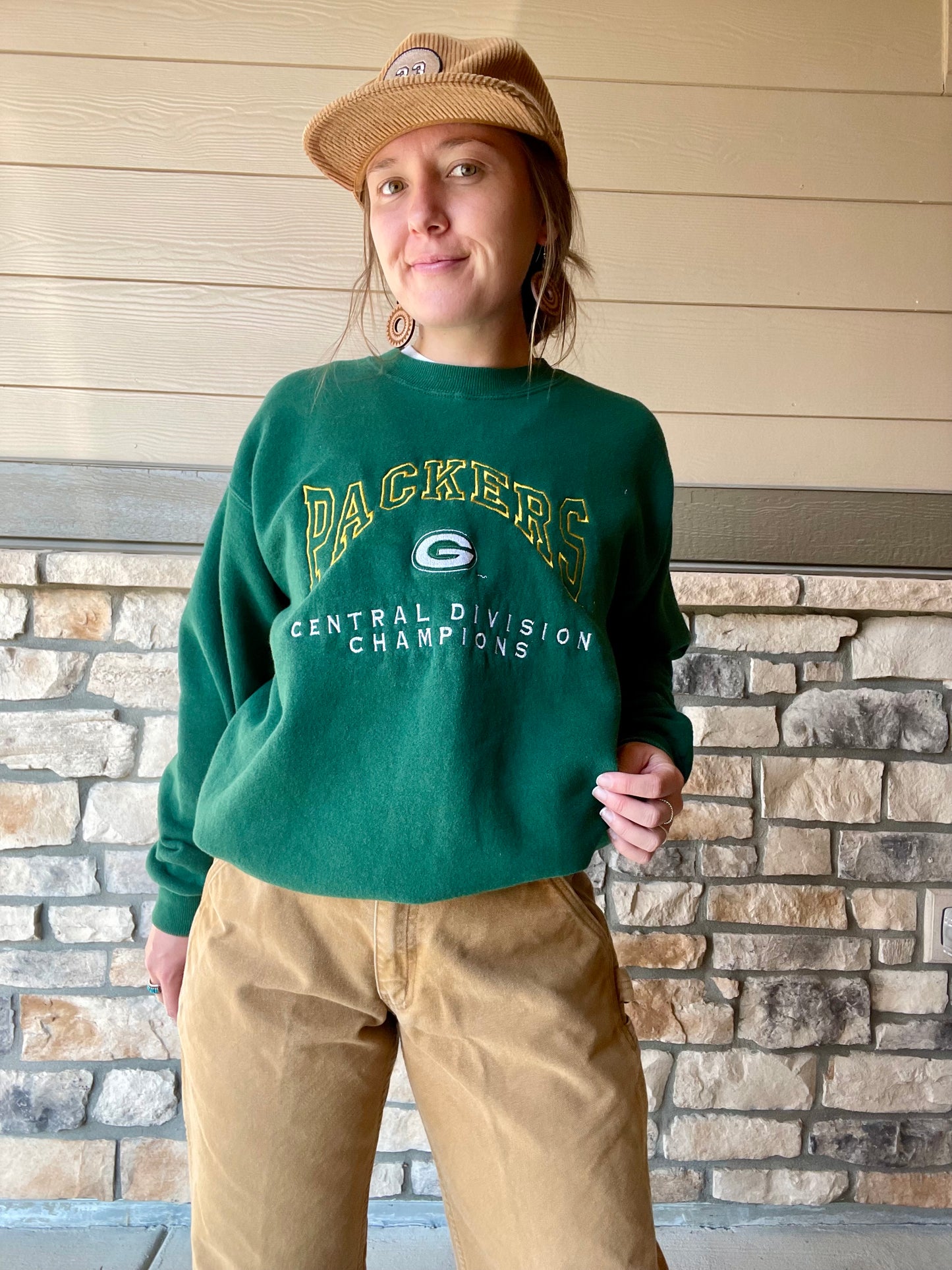 Vintage Packers Embroidered Crewneck (M)