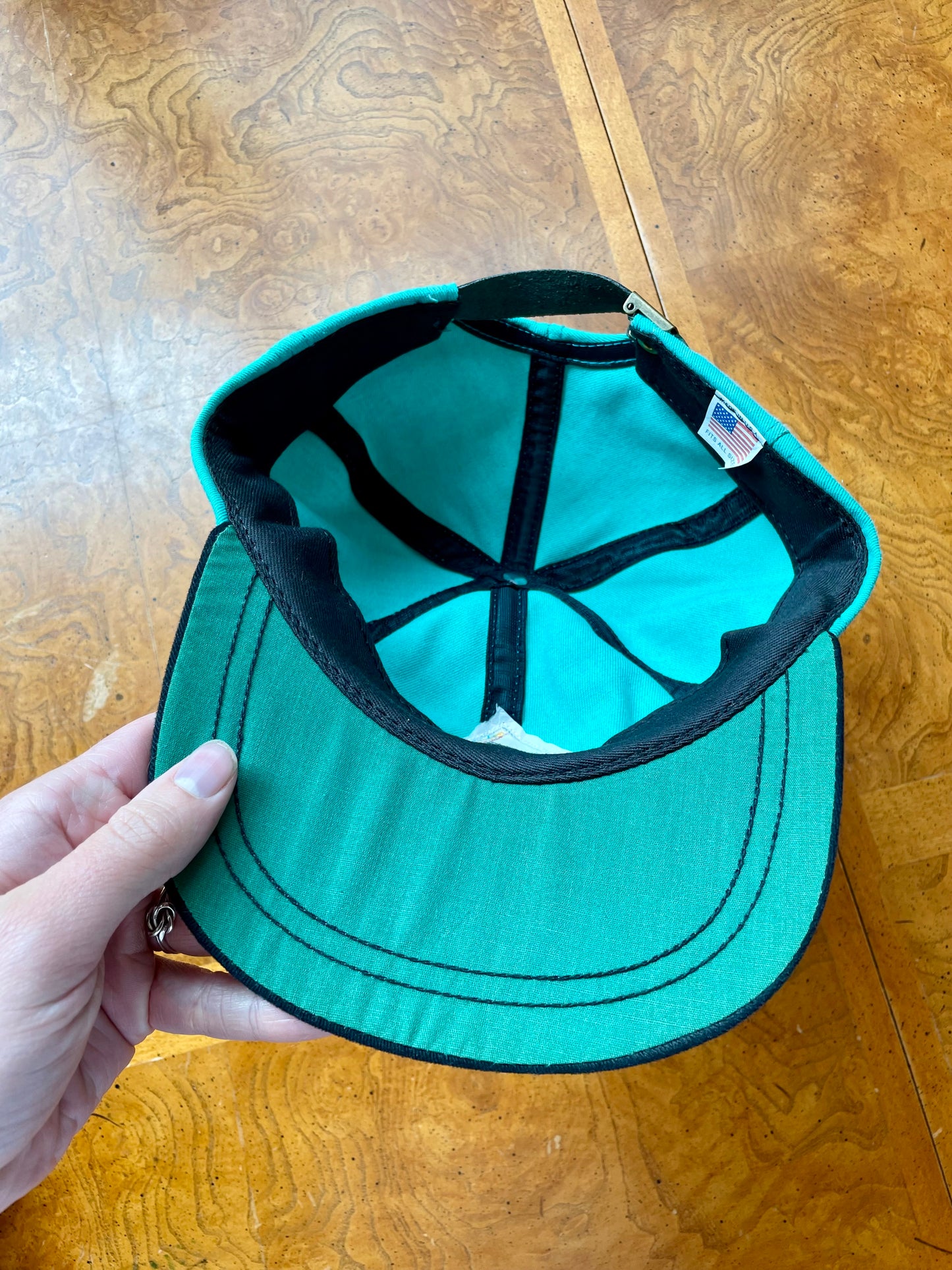 Vintage Teal Rainbow Run Billings Montana Hat