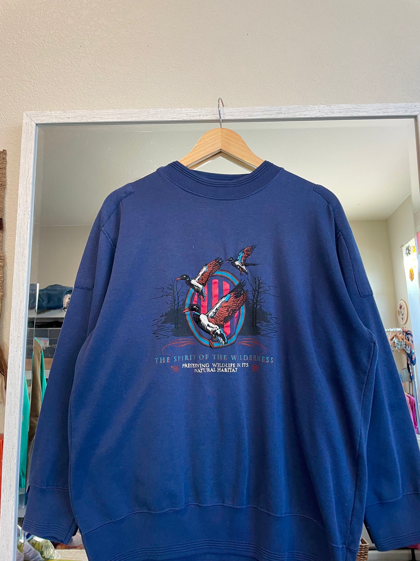 Vintage 'Spirit of the Wilderness' Embroidered Crew - AS IS (L)