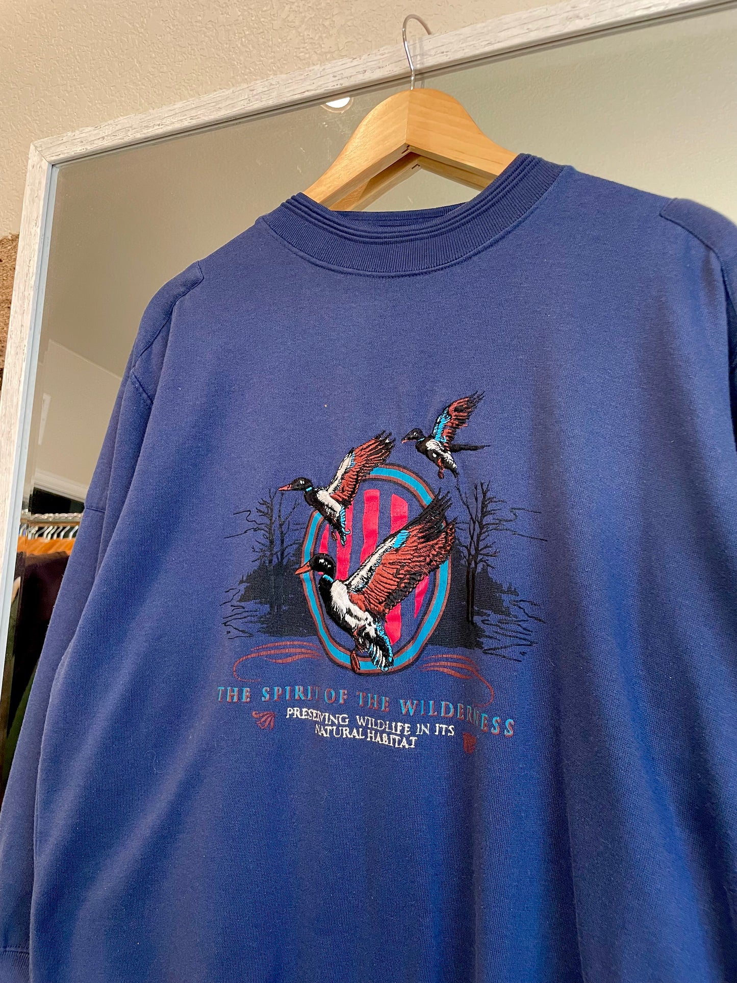 Vintage 'Spirit of the Wilderness' Embroidered Crew - AS IS (L)