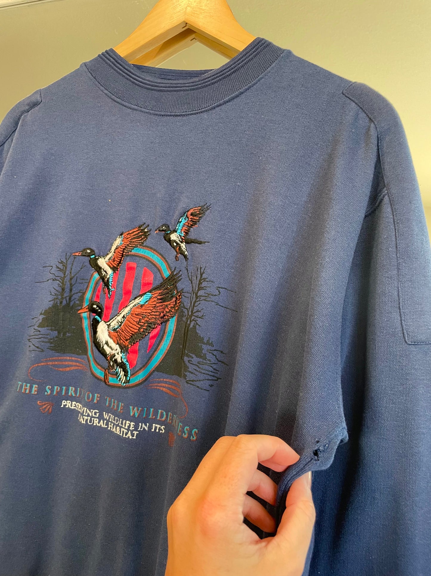 Vintage 'Spirit of the Wilderness' Embroidered Crew - AS IS (L)