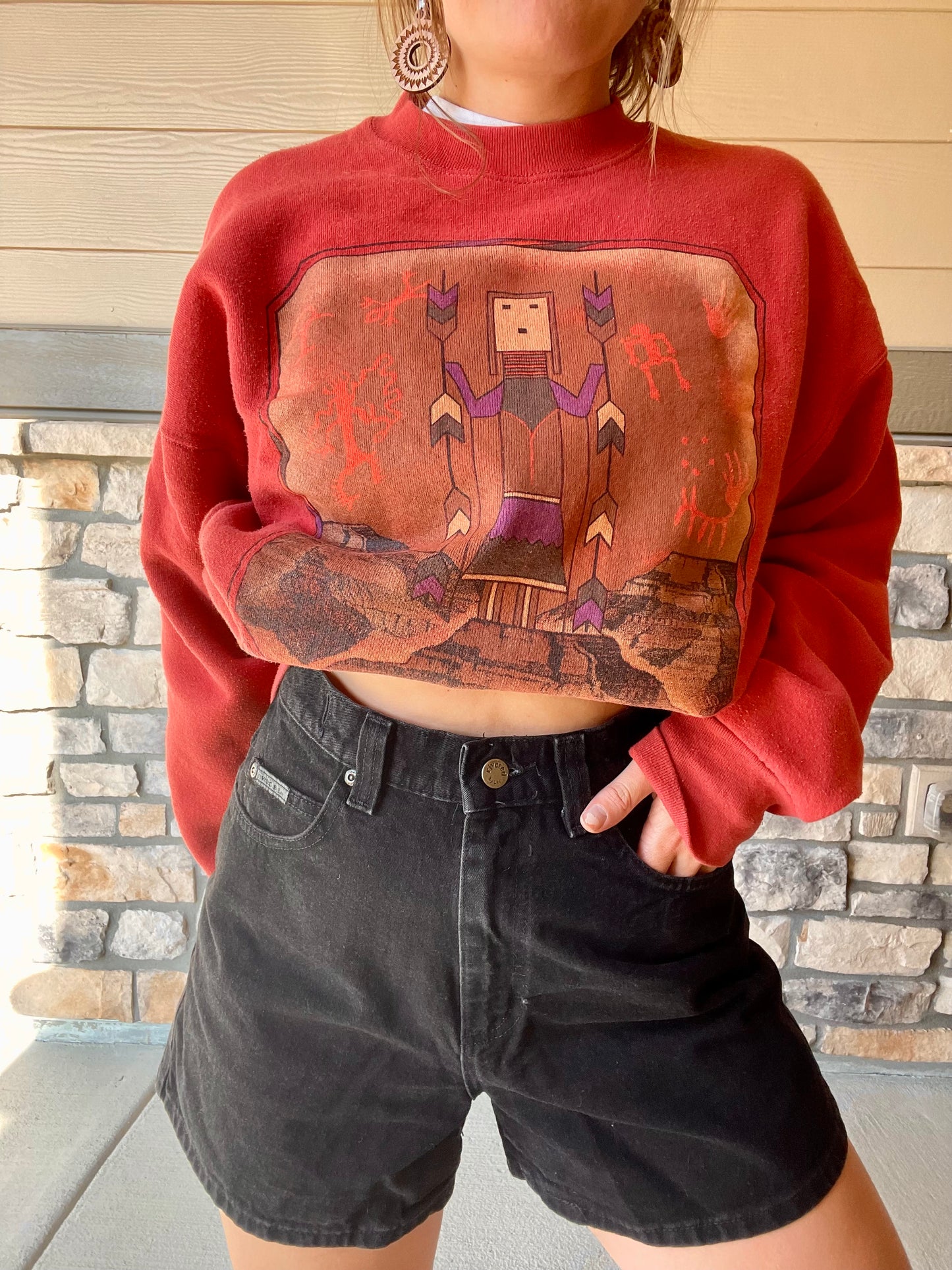 Vintage Lee Buckle Back Shorts (28)