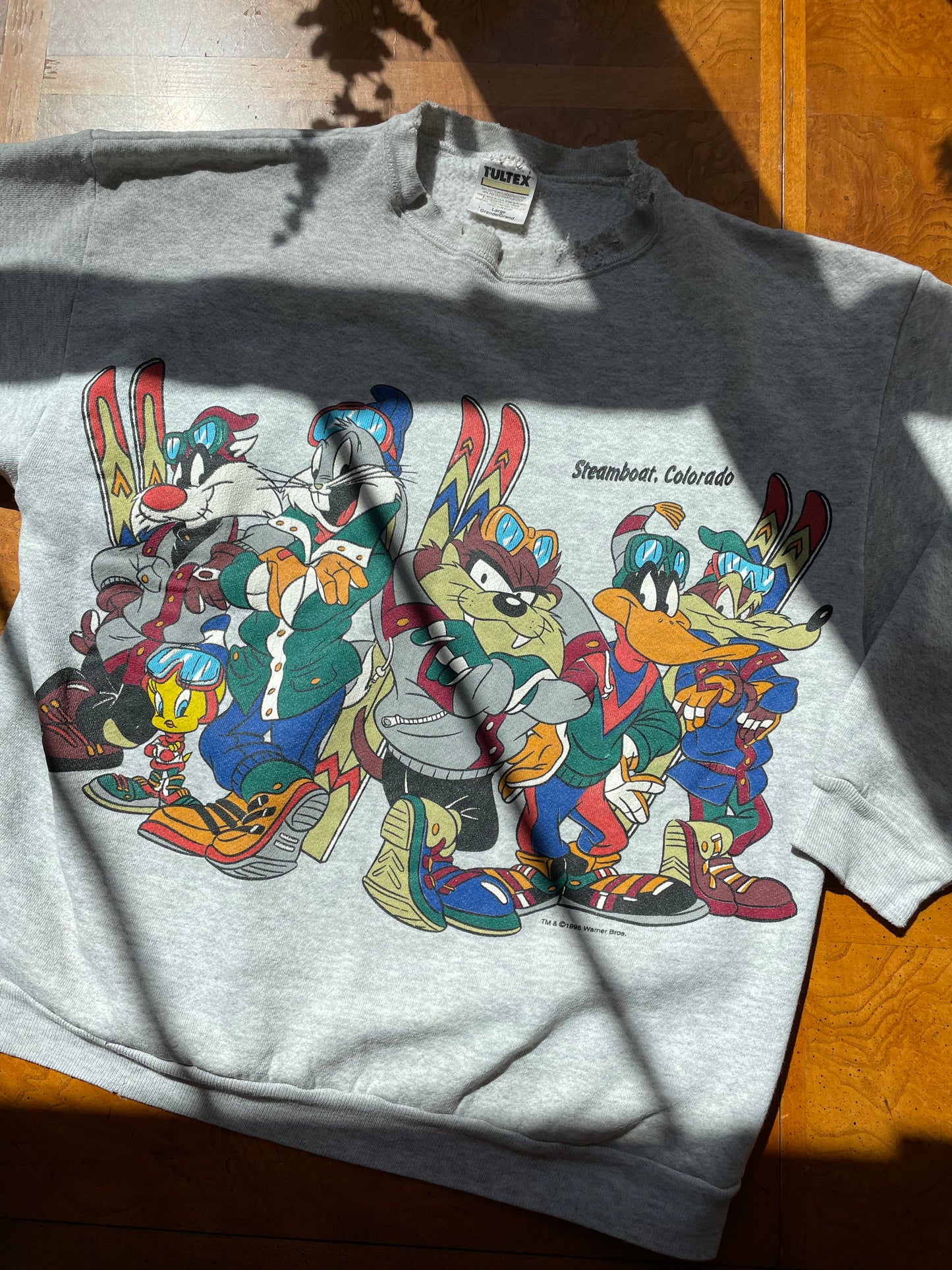 Vintage 1996 Steamboat Looney Tunes Crewneck (L)