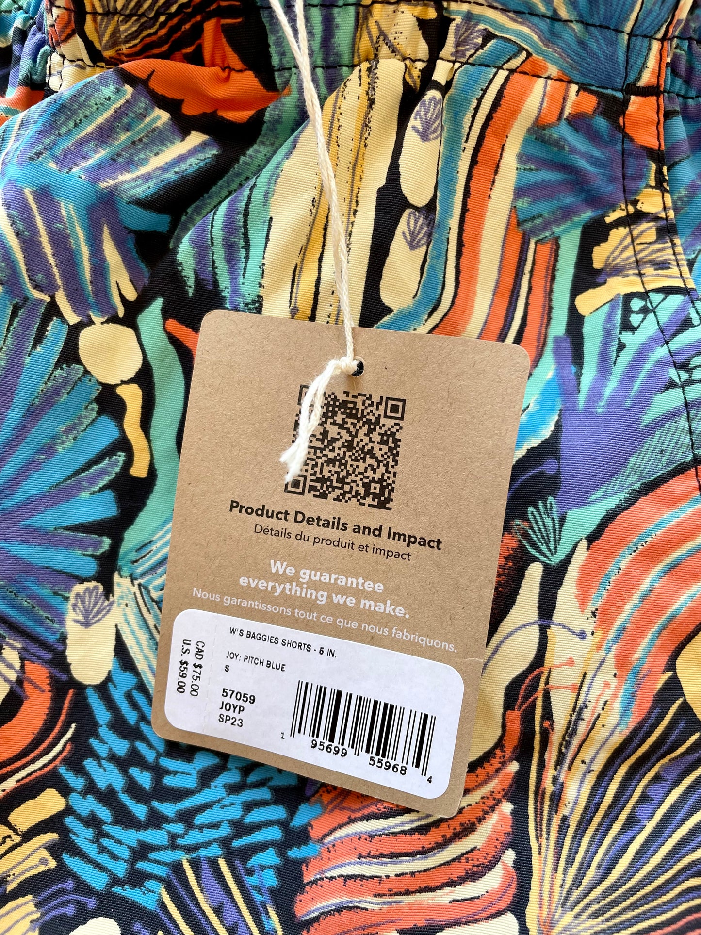 Patagonia Patterned Baggies Shorts - NEW (S)