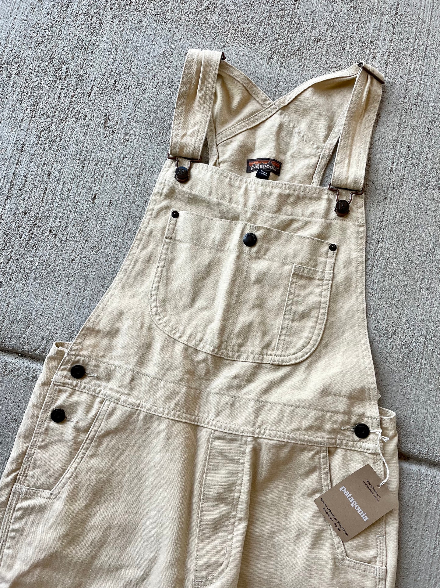 Patagonia Hemp Double Knee Canvas Overalls - NEW (S)